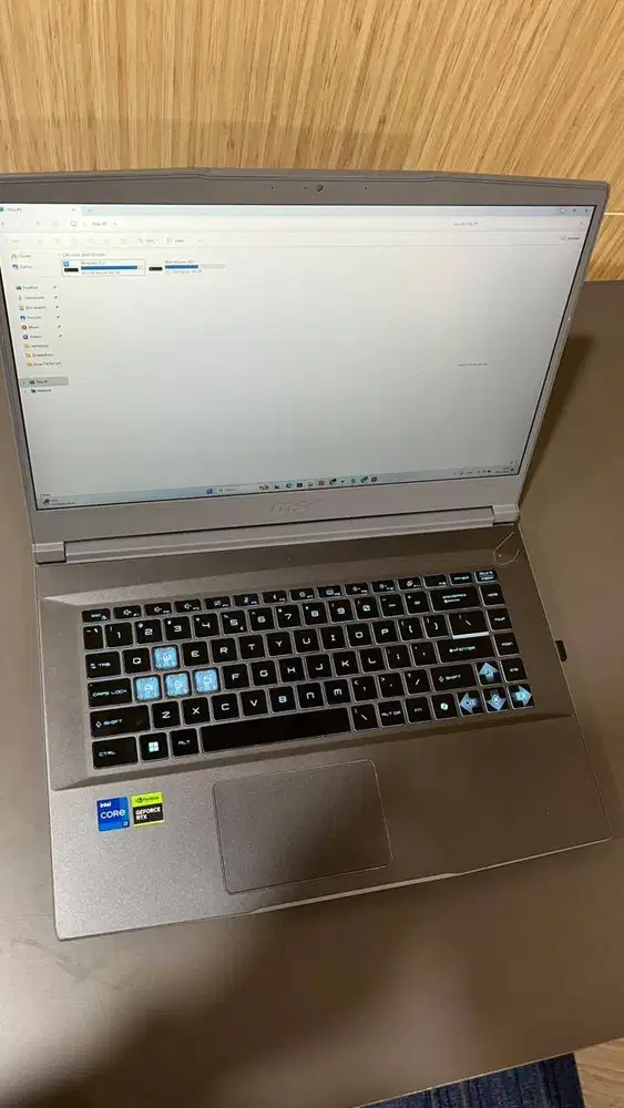 LAPTOP GAMING MSI Thin 15 i7 Gen 12 | RTX 4050 | RAM 32GB