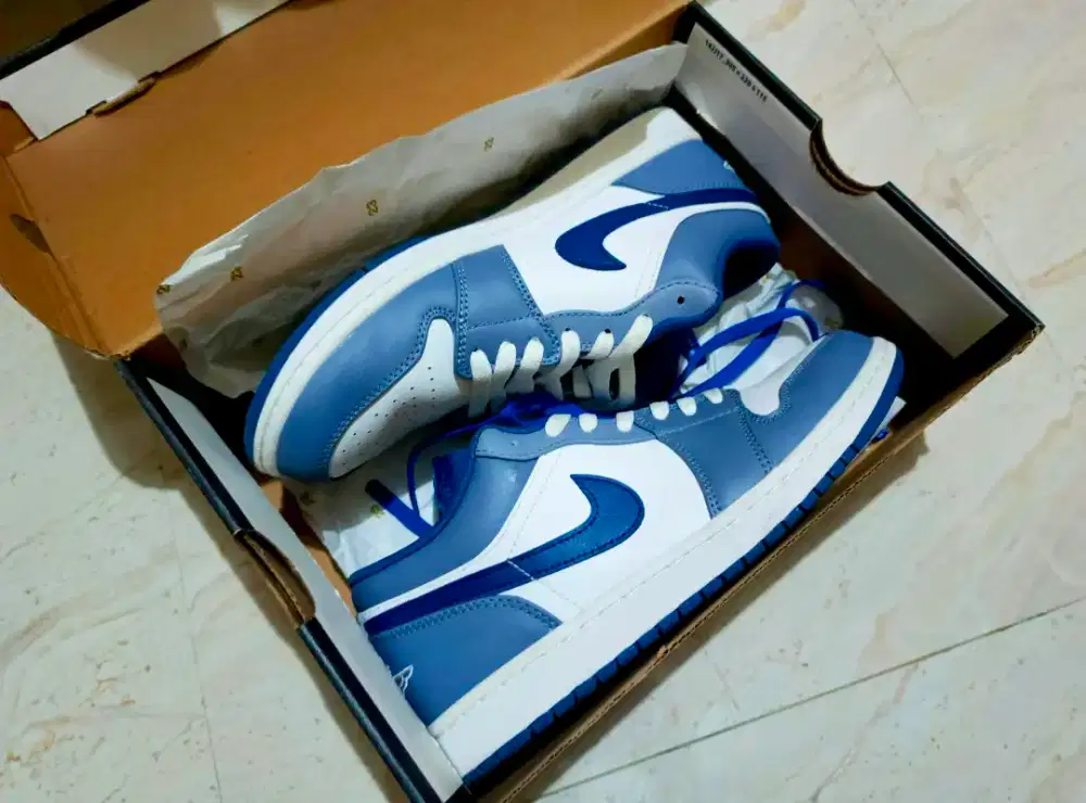 Nike Jordan Ori Uk 42 100% mulus, bonus dus, warna Ashel Slate