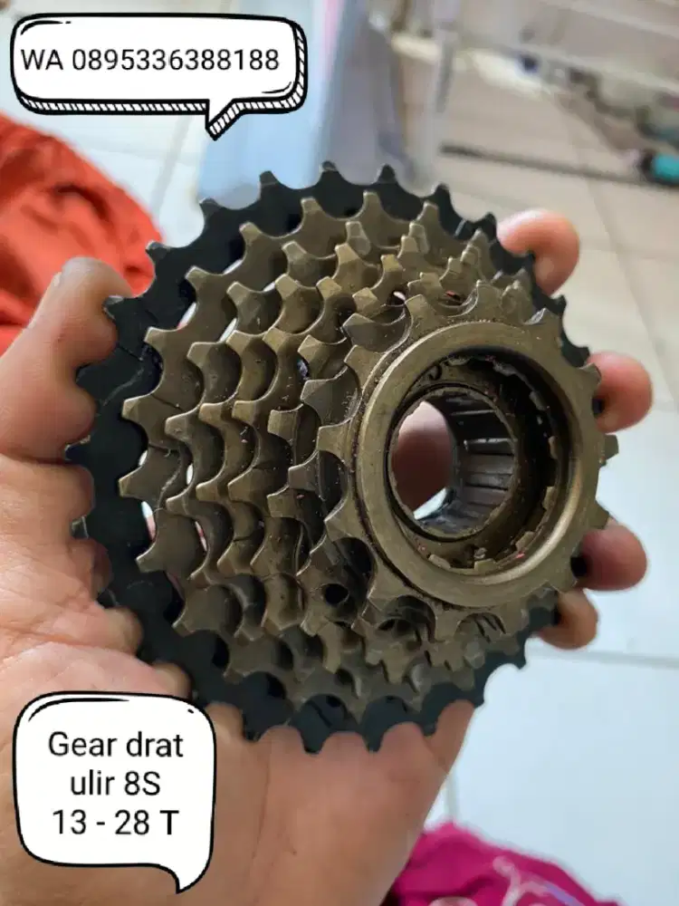 Gear sepedah bekas 8s