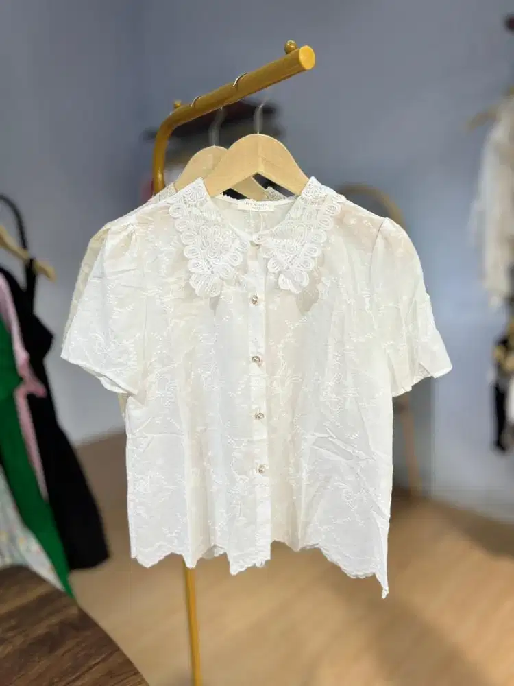 BAJU IMPORT BANGKOK PUTIH & CREAM
