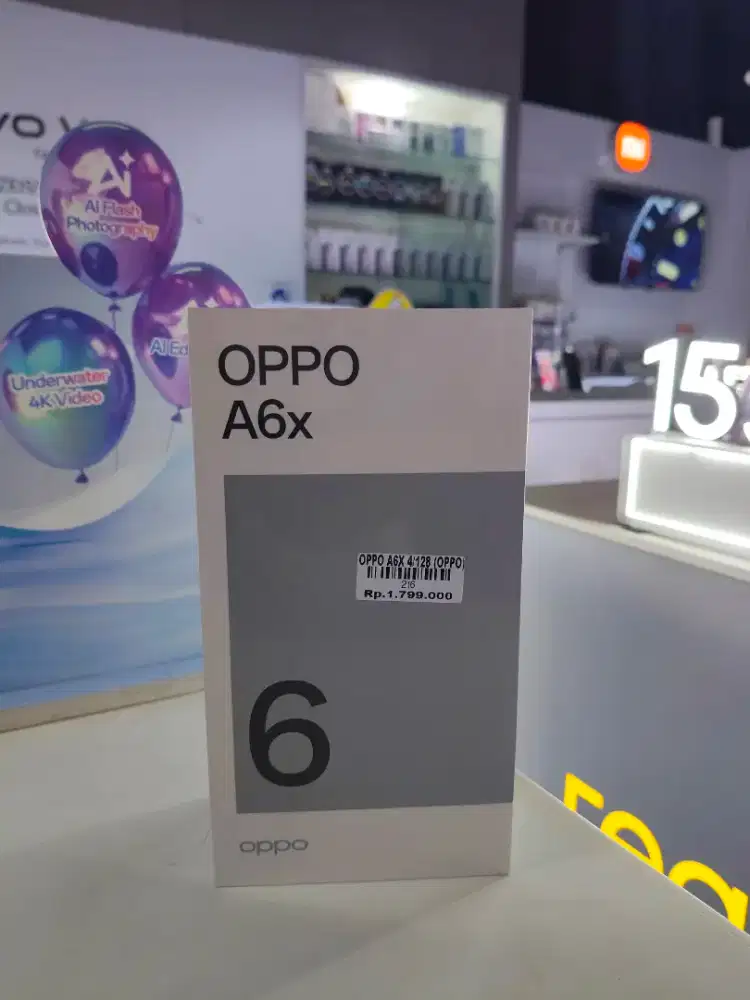 Oppo A6x 4/128 garansi resmi 1tahun Atlantis dahsyat