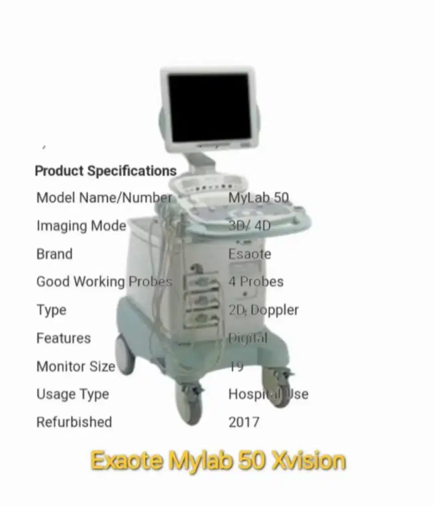 Preloved Alat USG MyLab 50 - Obygn

Available 1 pcs
