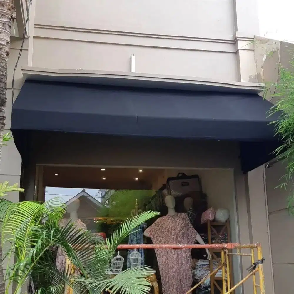 kanopi kain awning warna hitam elegan harga terjangkau tukang ahli