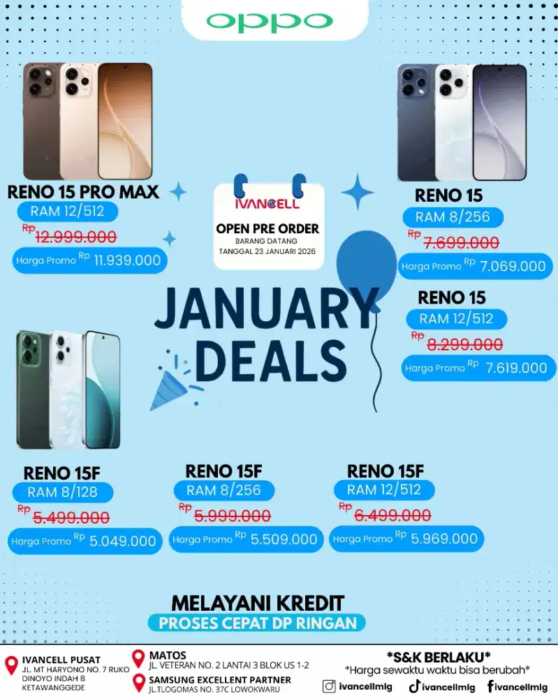 OPPO RENON15 SERIES 5G TERMURAH