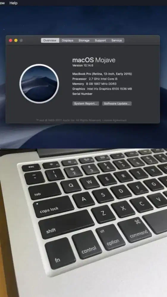 Macbook Pro 13 retina 2015.