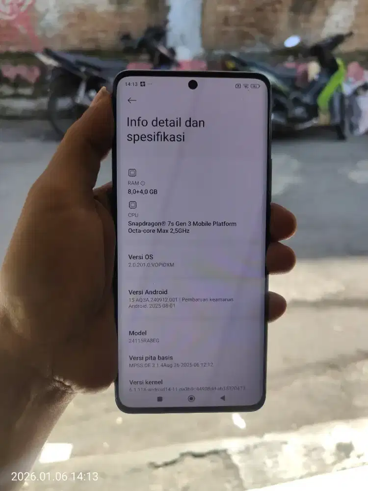 Redmi note 14 pro plus 5g ram 8/256 batang