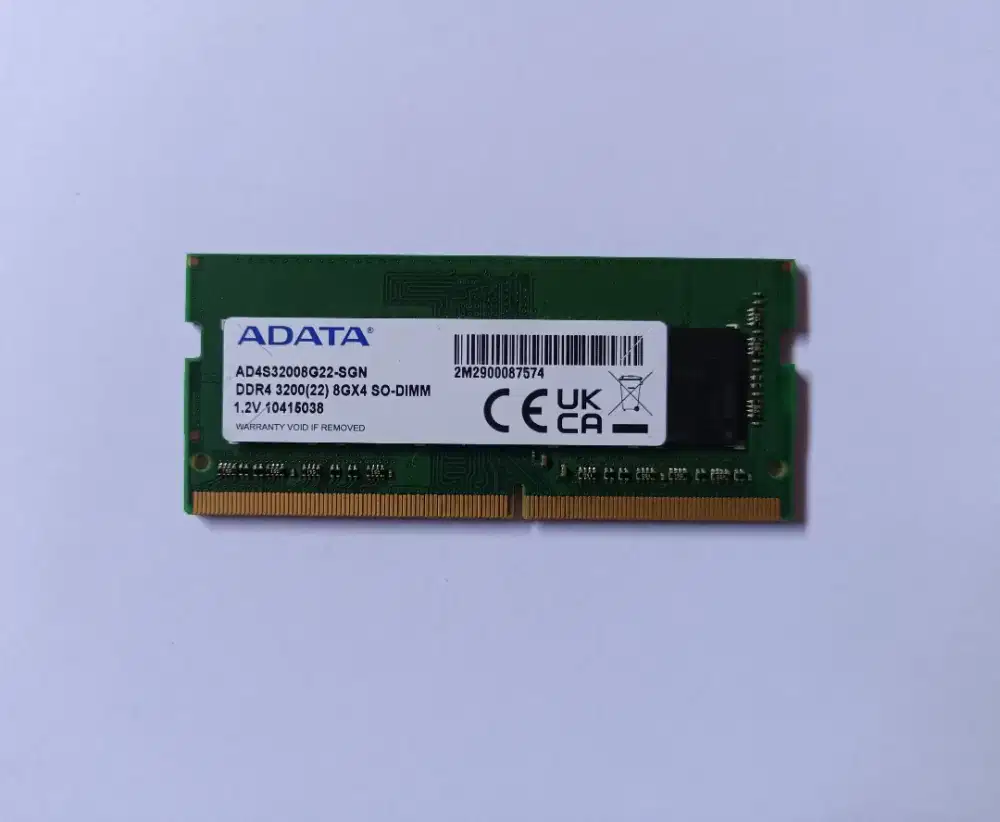 Sodimm Adata DDR4 3200MHz 8GB Memory Laptop