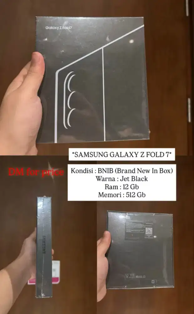 Jual samsung galaxy z fold 7 12/512gb new bnib