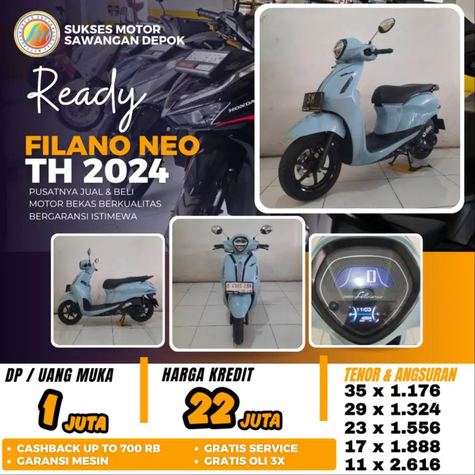 YAMAHA GRAND FILANO NEO TH 2024 UNIT MULUS BISA CASH KREDIT BERGARANSI