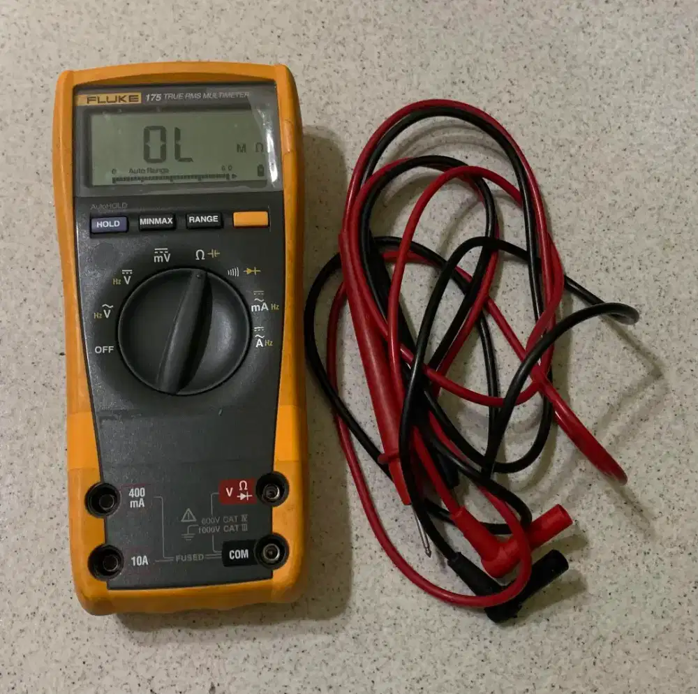 Fluke 175 True-RMS handhold Multimeter digital test arus listrik AC DC