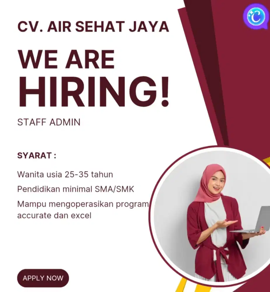 Lowongan Kerja Staff Admin Gudang