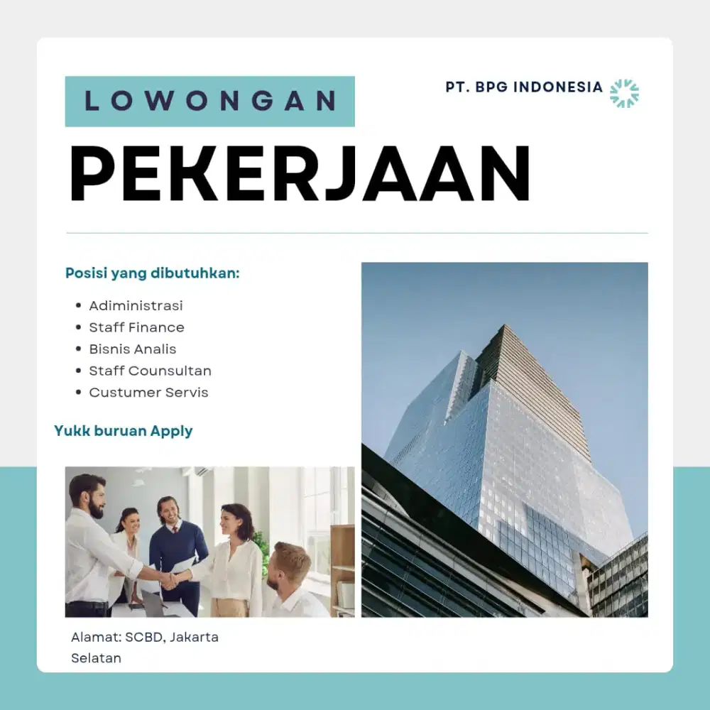 Lowongan Kerja, scbd - jakarta selatan