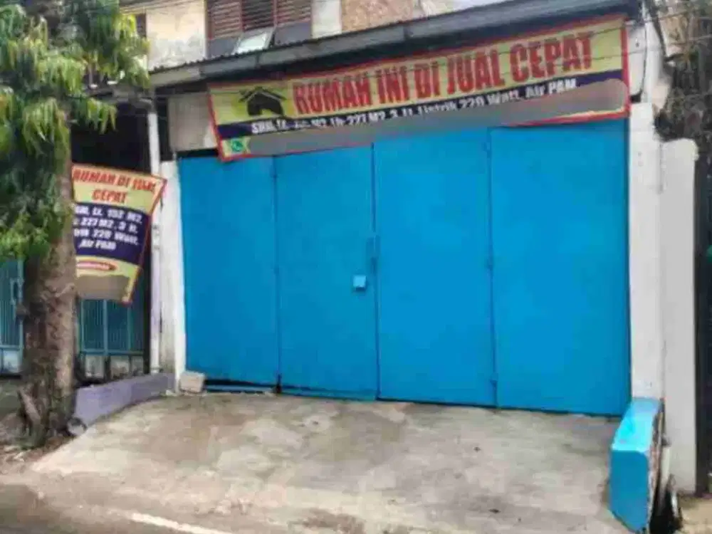 Di Jual Rumah Bisa Untuk Usaha Siap Huni Lok. Pinggir Jalan Raya Johar Baru Jakarta Pusat