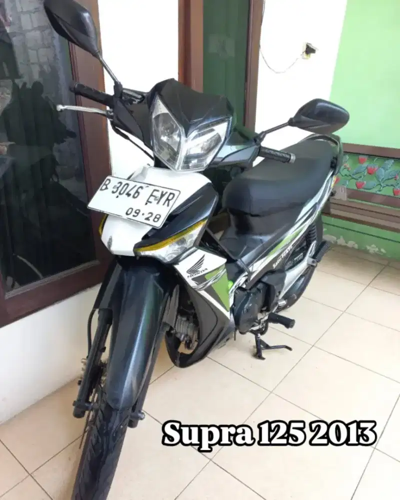 Supra x 125 2013 karburator orisinil surat lengkap nopol B depok
