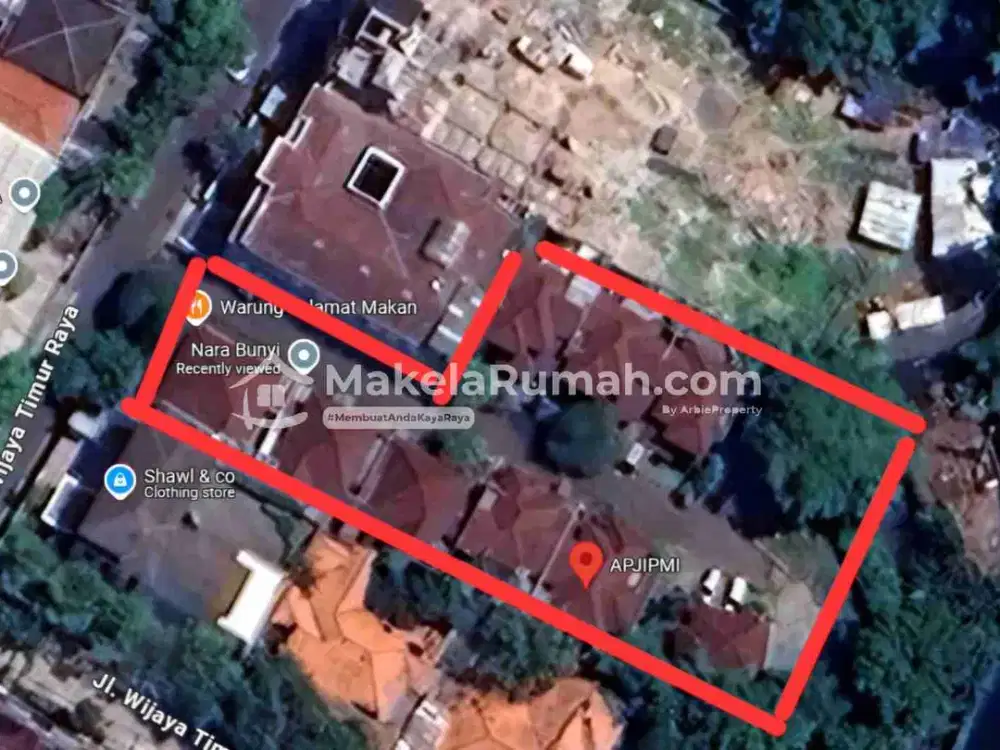 TANAH DIJUAL MURAH DI BAWAH NJOP DI WIJAYA TIMUR RAYA PETOGOGAN KEBAYORAN BARU