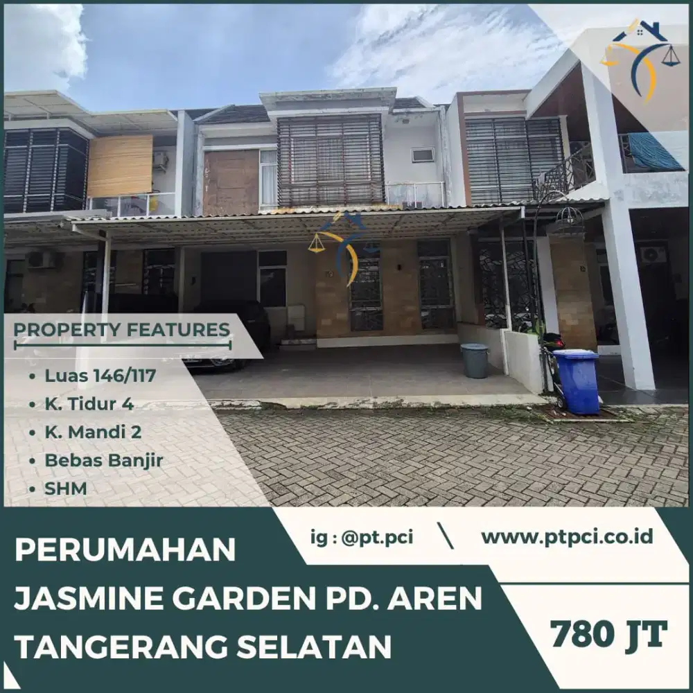 DIJUAL RUMAH DI PERUMAHAN JASMINE GARDEN PD. AREN TANGERANG SELATAN
