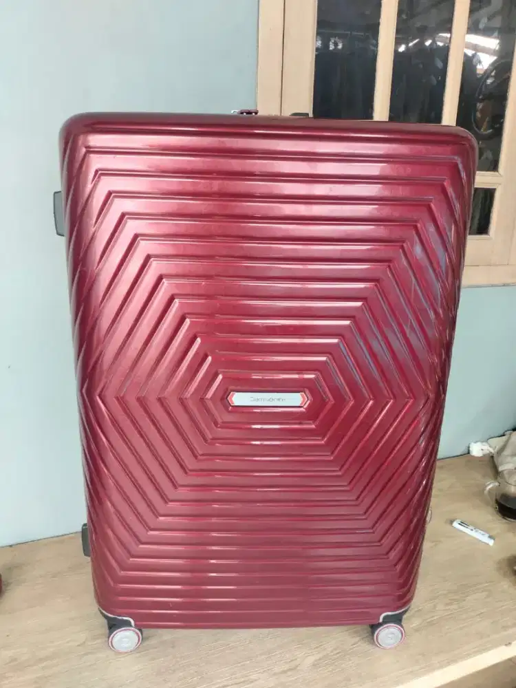 Koper Samsonite spinner 100% original tipe Astra size 28 inchi