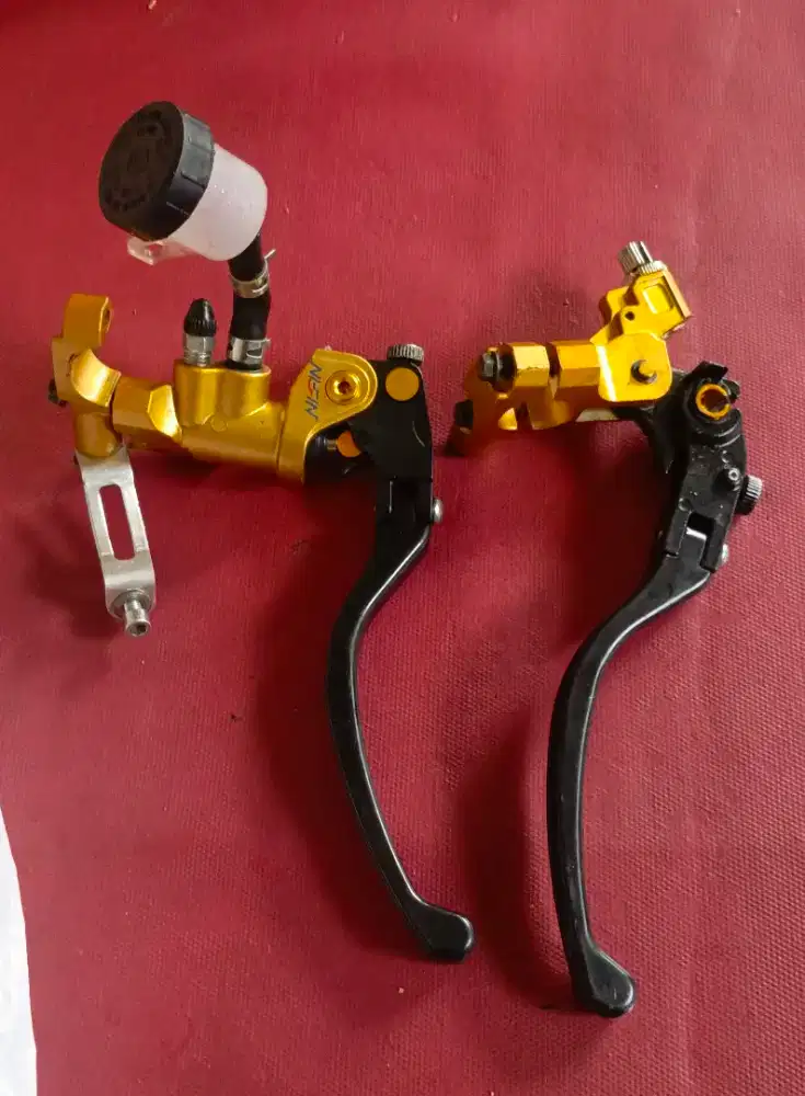 Handle nissin kopling+rem(gold black)