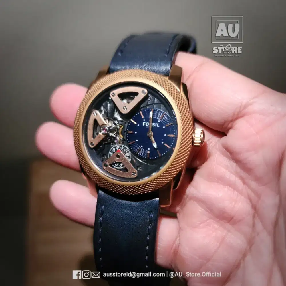 Jam Tangan Fossil Machine Automatic Kulit Asli
