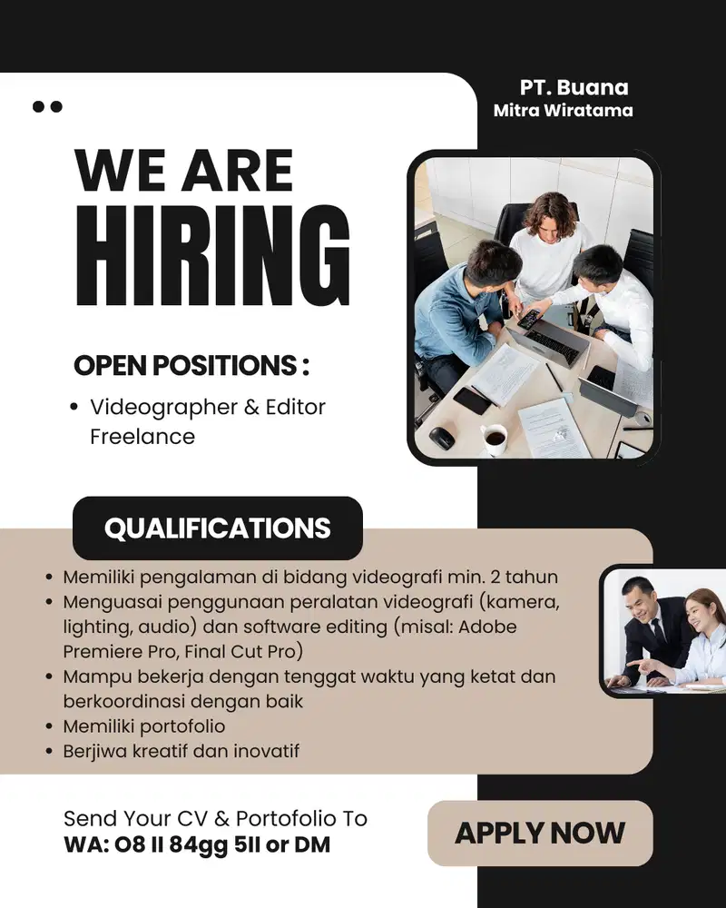 Videographer & Editor Property (Freelance)