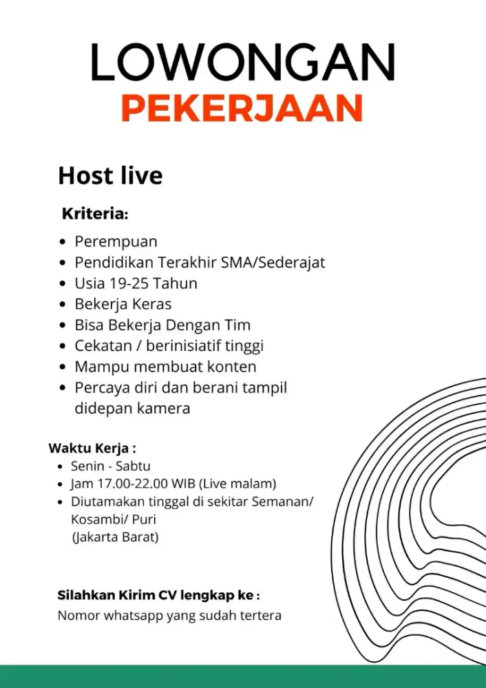 Host live streaming