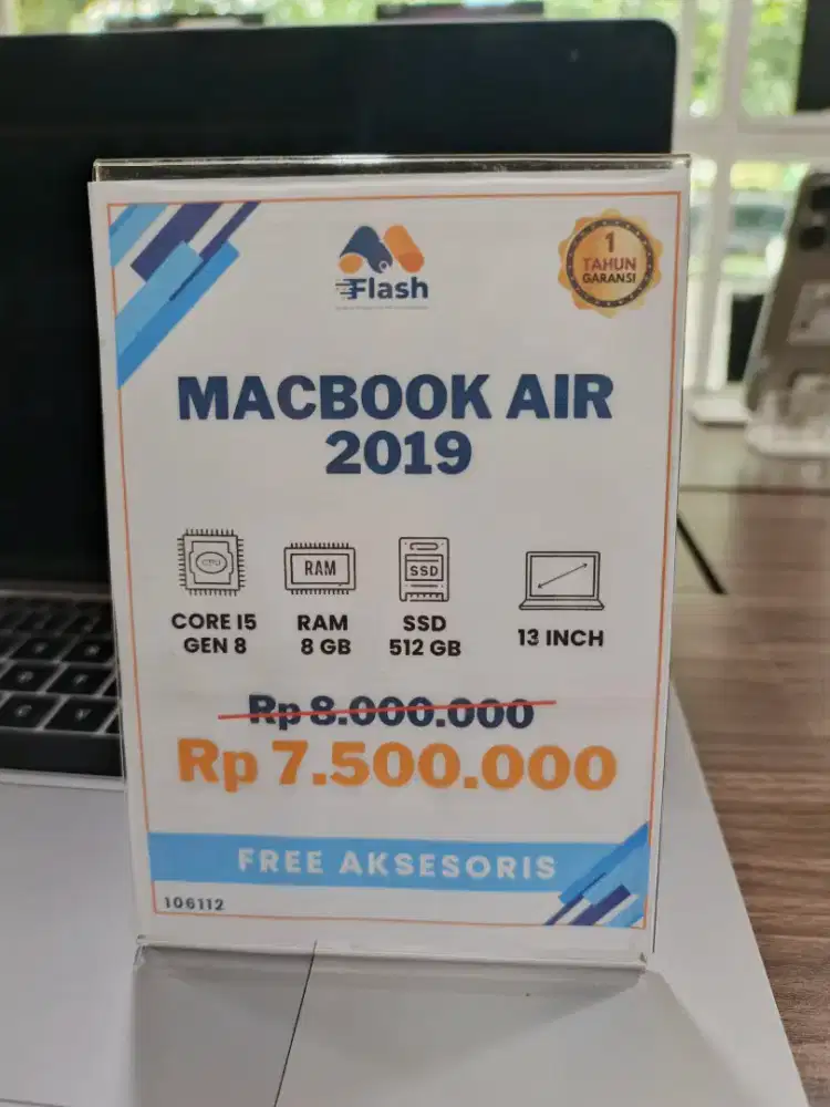 Laptop Macbook Air 2019 (Second)8/512 GB