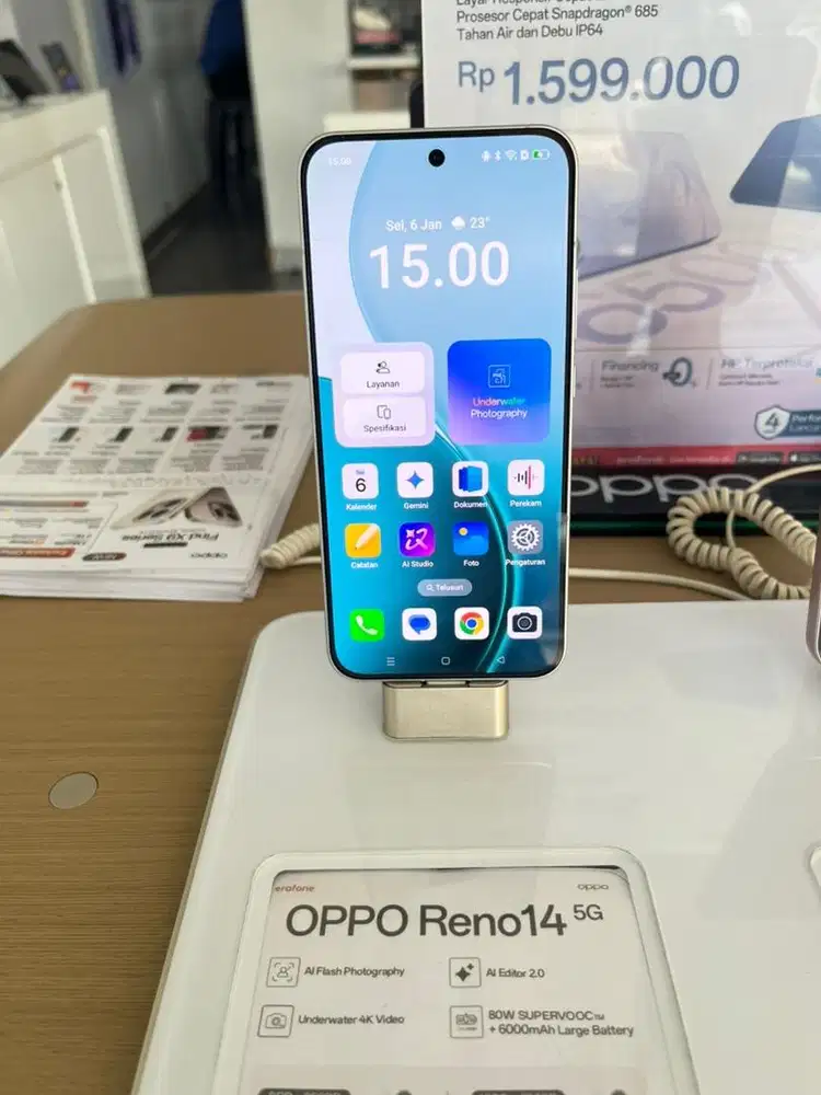 Oppo Reno 14 promo cicilan tanpa dp bunga 0% cukup ktp aja