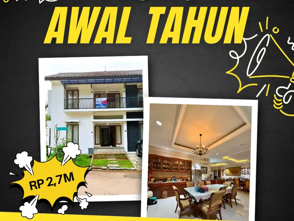 Rumah Dijual di Bintaro Sektor 9, Cluster Oriana Permata