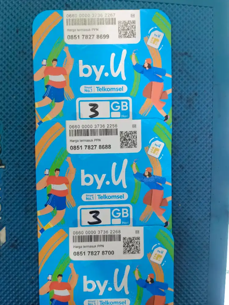 Jual Kartu Perdana By-U Simpati Nomor bagus ready(baca deskripsi)