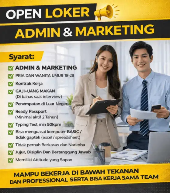 OPEN LOKER KUOTA TERBATAS