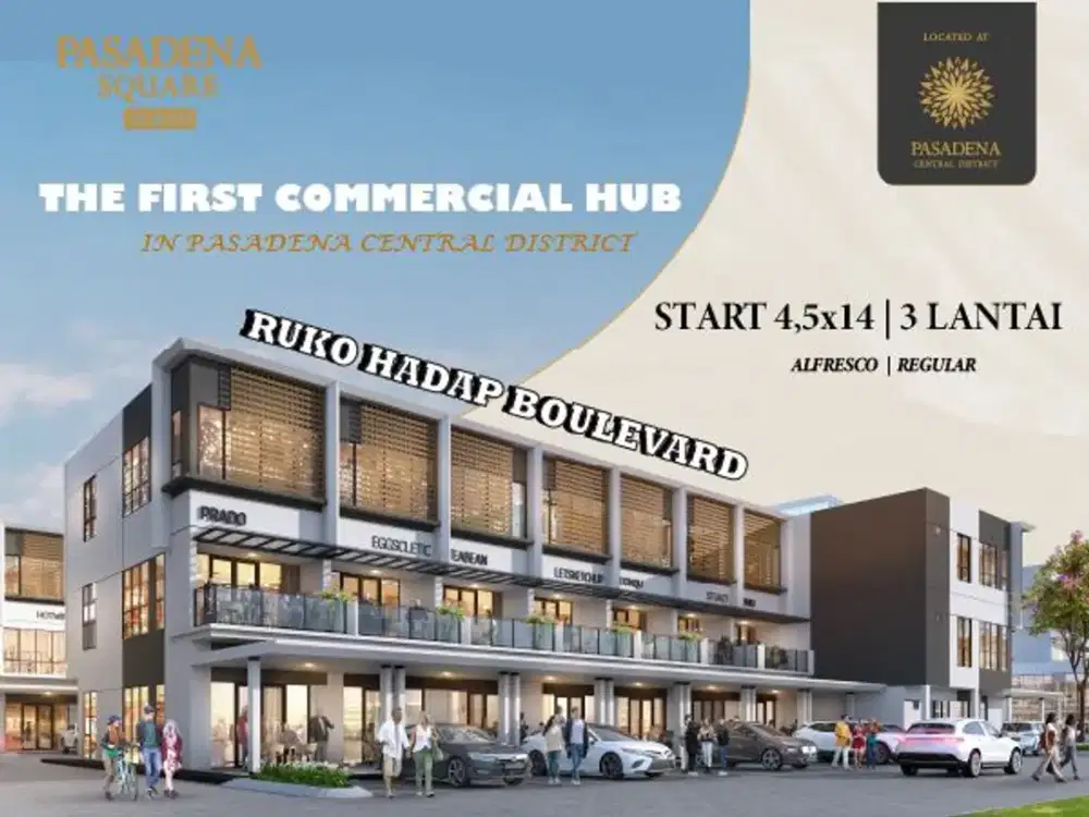 New Ruko di Area Pasadena Central Distrik Terbaru Eksclusif North Square 3Man!
