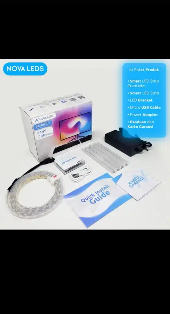 Dijual lampu RGB untuk belakang layar smart TV/google tv