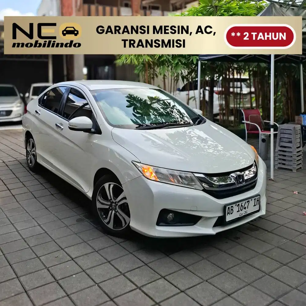[ Garansi Mesin, Matic ] HONDA CITY GM6 1.5E CVT 2015 PUTIH ORCHID