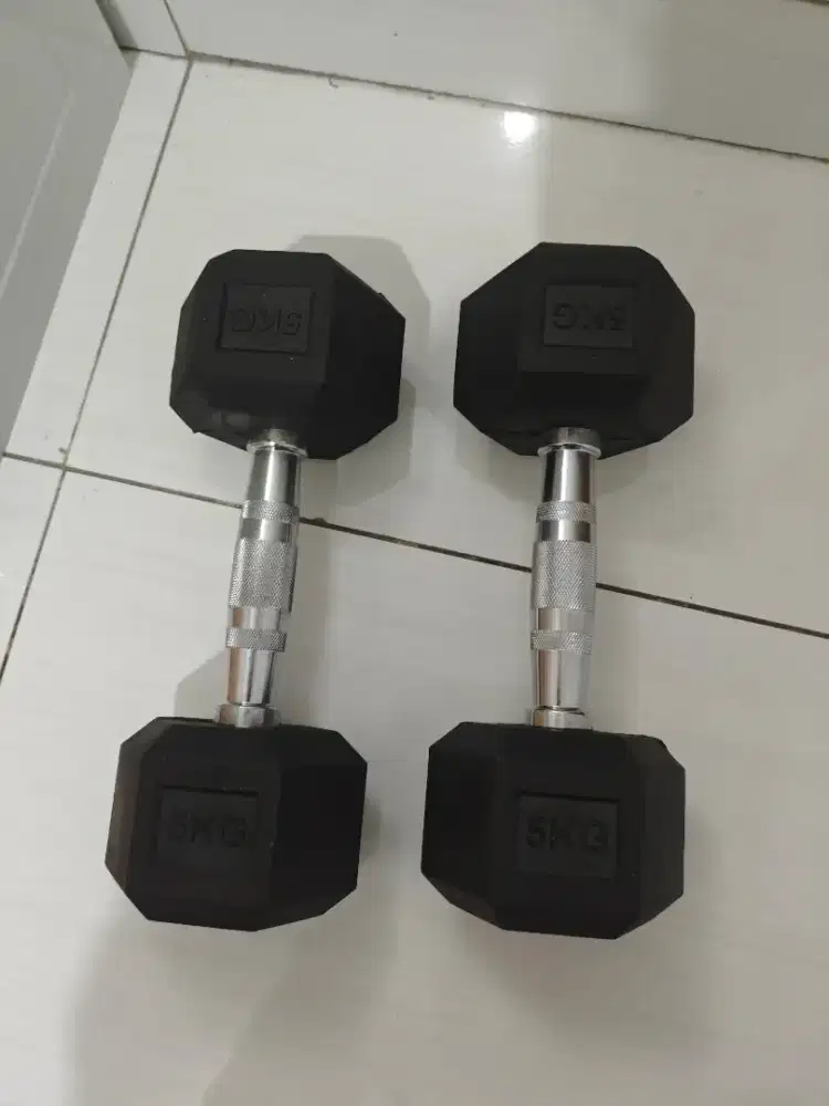 Dumbell / Barbel 5 kg Hexagonal