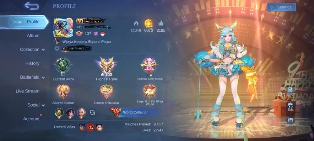 Akun Mobile Legend MLBB