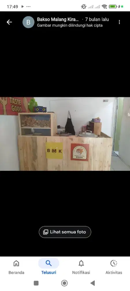 Perlengkapan warung bakso lengkap tinggal jualan