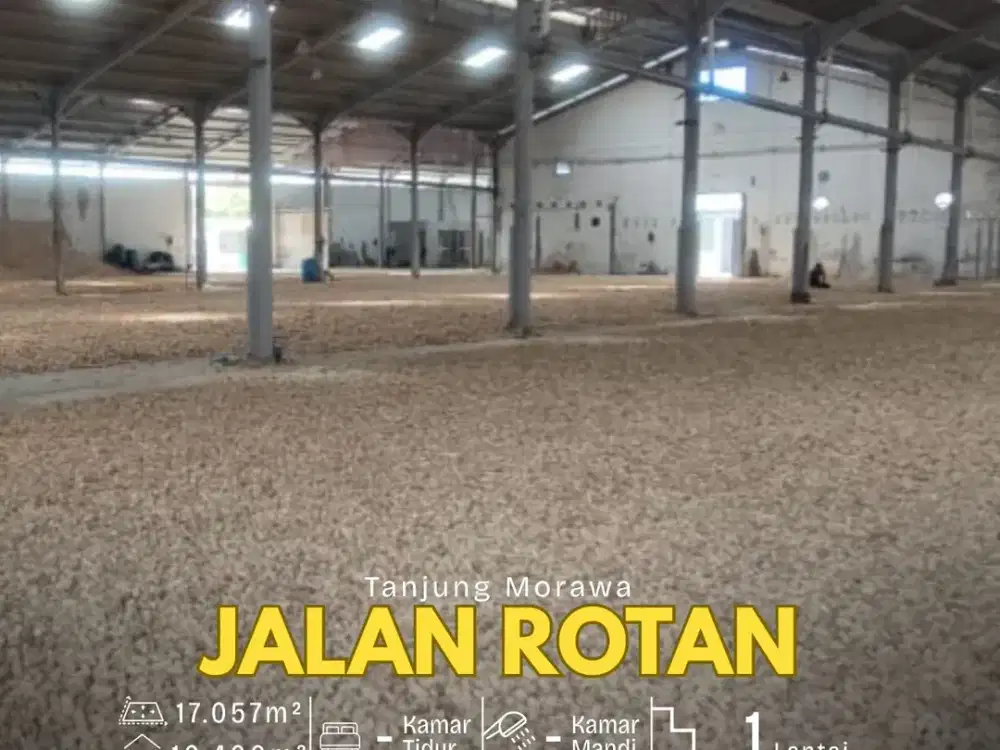 Dijual Gudang Siap Pakai di Jalan Rotan - Tanjung Morawa, Deli Serdang