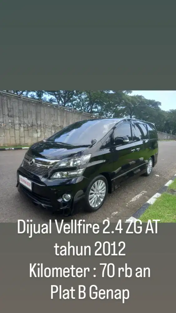 Toyota Vellfire 2.4 ZG AT 2012 Z matic automatic