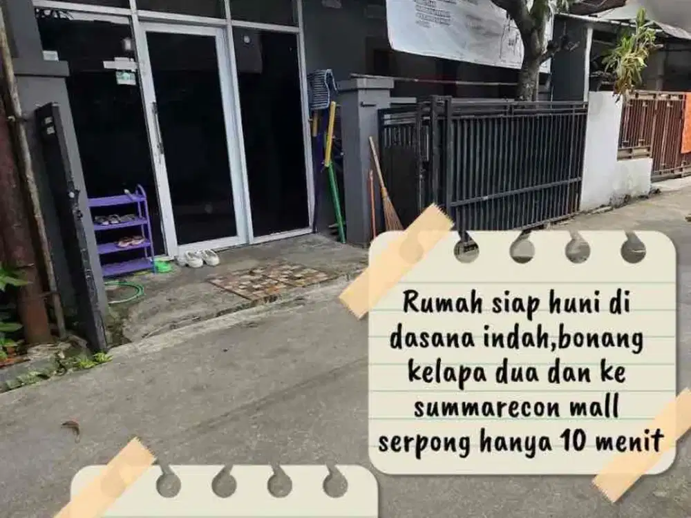 di jual rumah di dasana indah bonang kelapa dua kabupaten tangerang