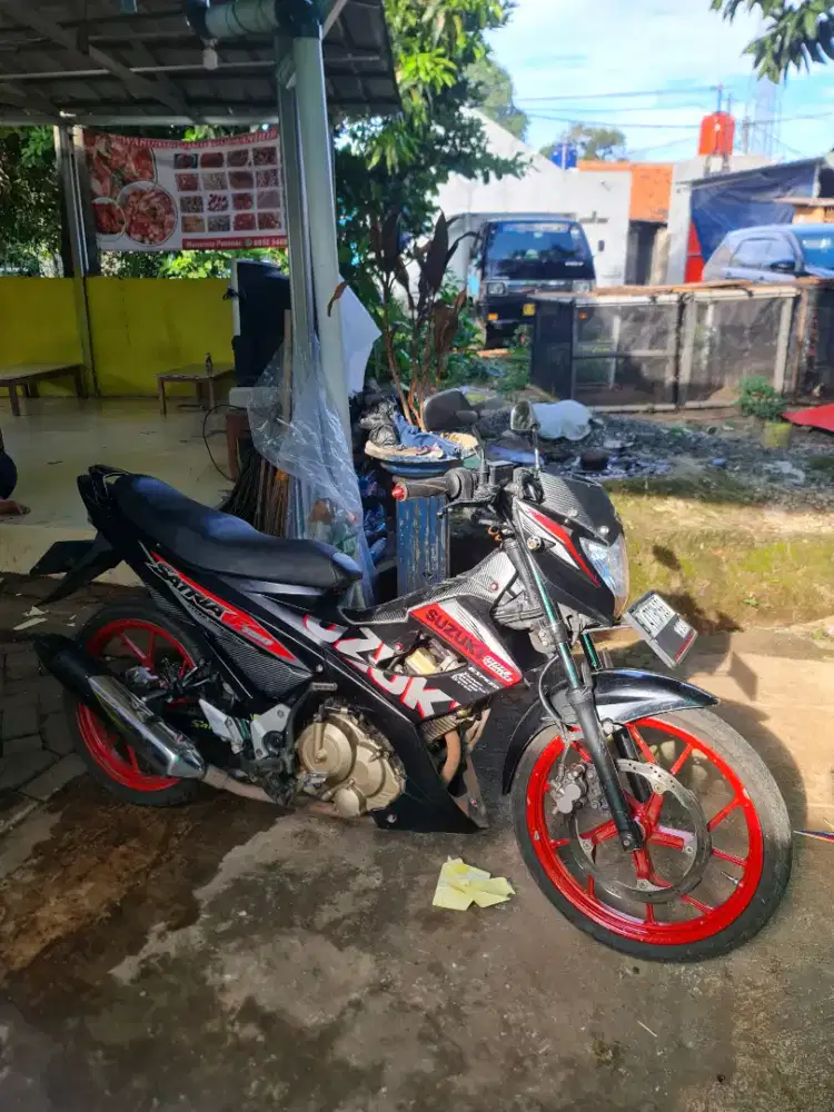 Suzuki satria F 2015 mesin gress alus