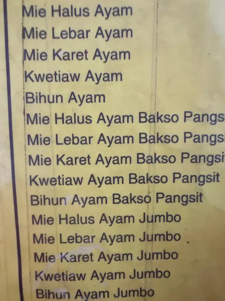 KARYAWAN MIE AYAM