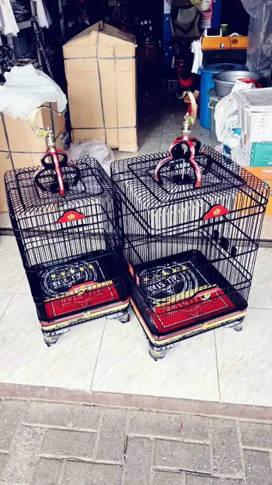 Sangkar oval decal sangkar kotak