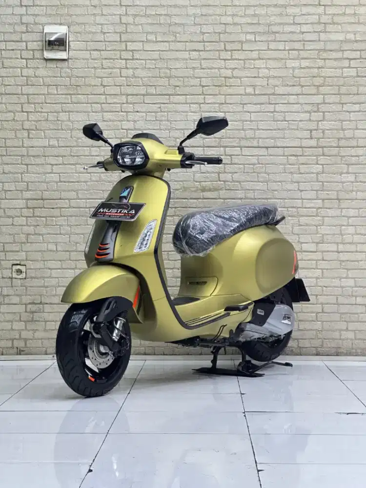 ODO 3RB‼️ Vespa Sprint S150 ABS PMK 2025 Matte Green - Dava Mustika