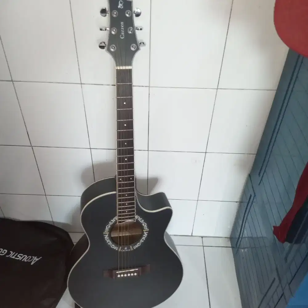 Gitar Akustik Cazzen Hitam