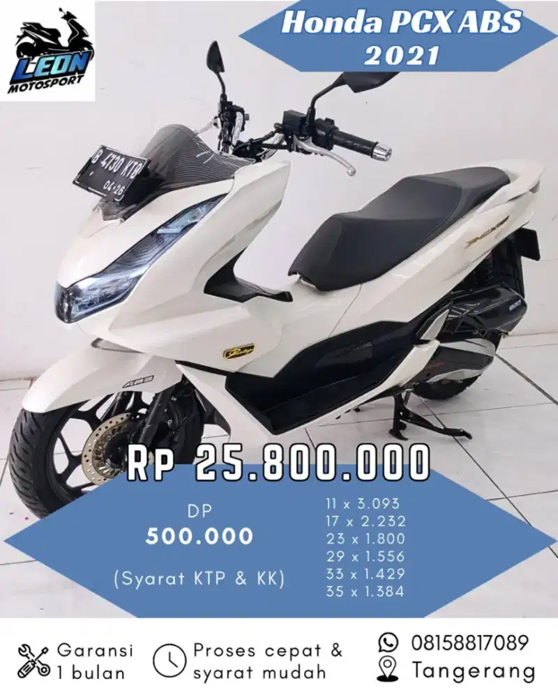 PCX 160 ABS 2021, Jual beli motor seken