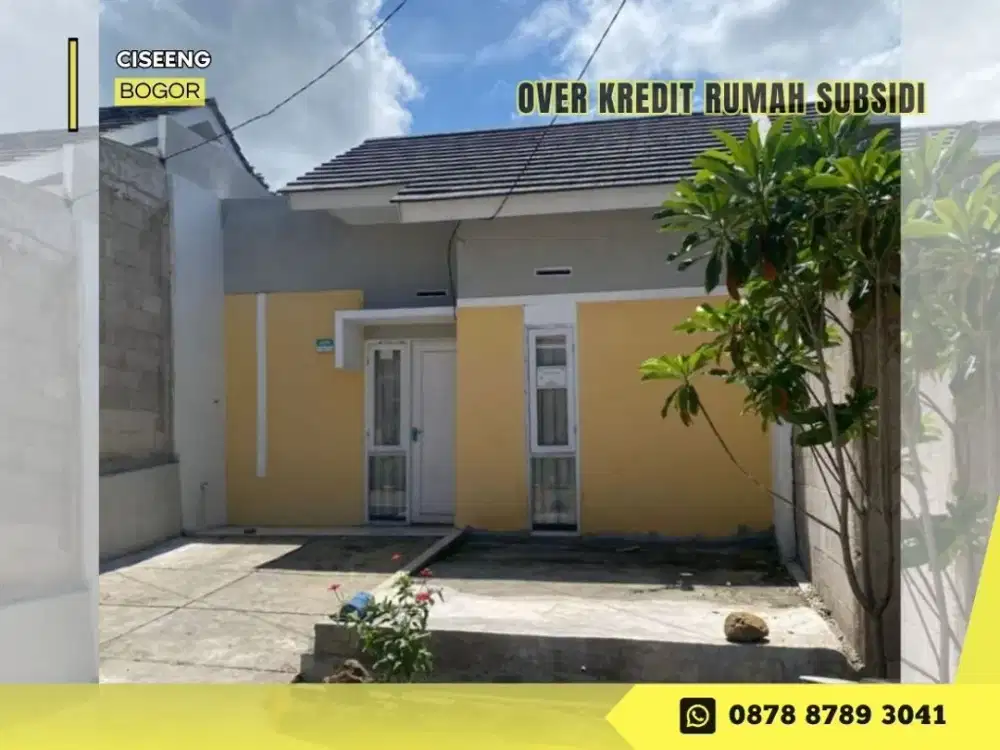 Jual Over Kredit Rumah di Ciseeng Bogor 65JT dkt Terminal Parung