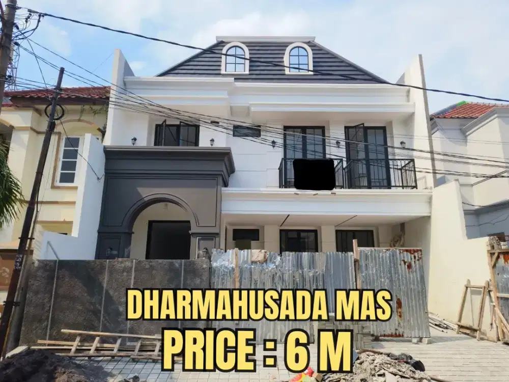 RUMAH MEWAH DHARMAHUSADA MAS AMERICAN CLASSIC. DEKAT KERTAJAYA, SUTOREJO, MANYAR, GALAXY MALL, PAKUWON, ITS, UNAIR, MERR, Dsb