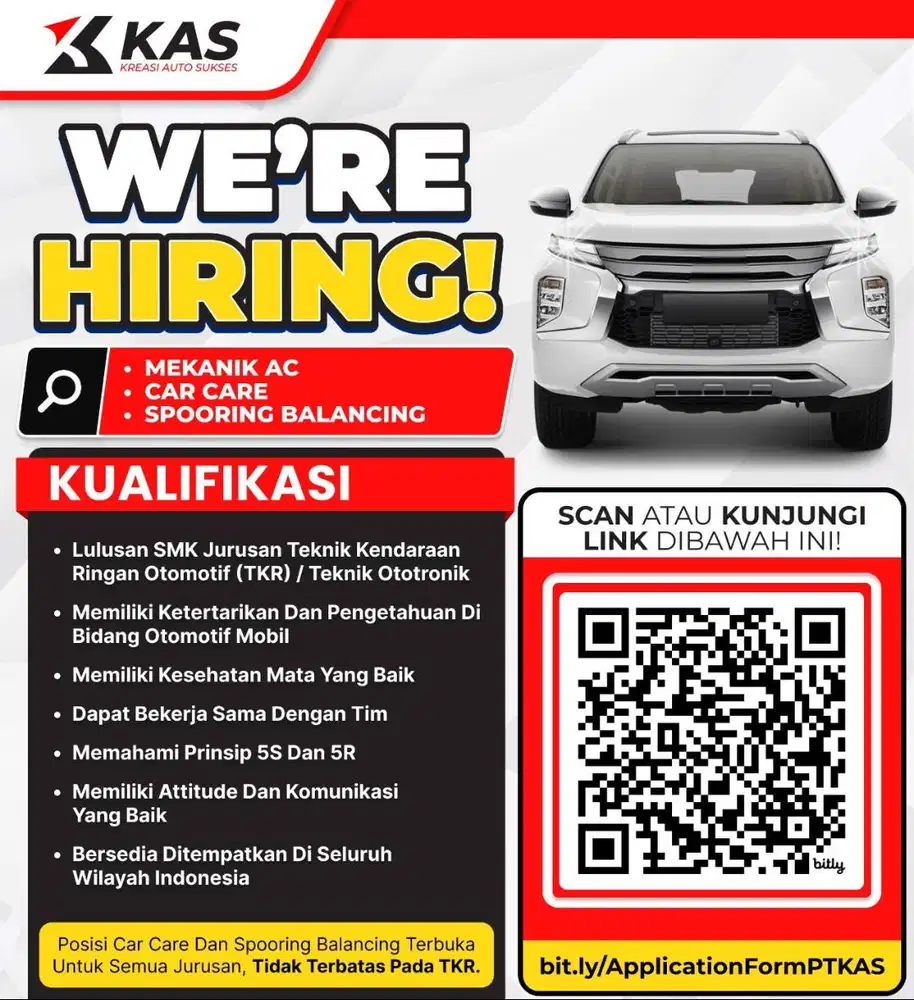 Lowongan Kerja Mekanik Mobil