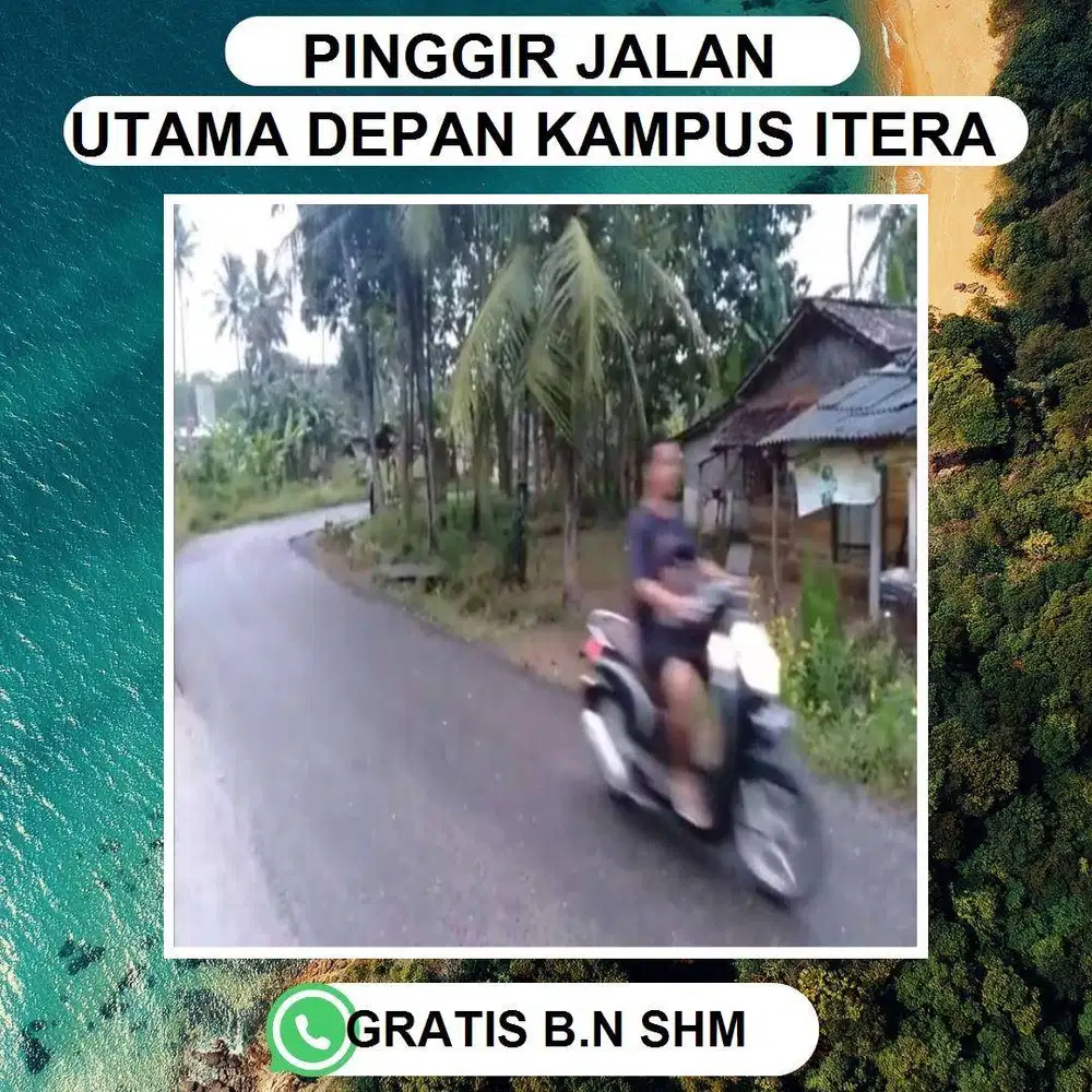 TANAH KAVLING RUKO DEPAN INDOMARET ITERA COCOK UNTUK BUKA BISNIS USAHA