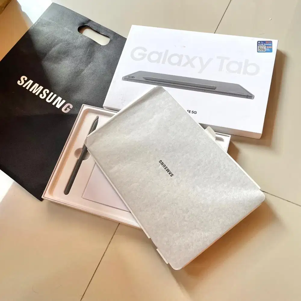 samsung TAB S9 FE 5G (cellular) dan wifi, 6/128GB resmi SEIN